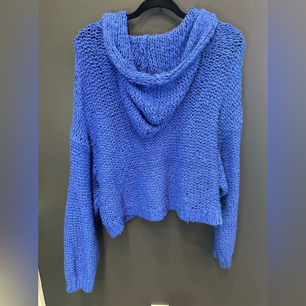Anthropologie | Pilcro Brand Blue Knitted Sweater Relaxed Fit | Large | NWOT - Picture 4 of 5